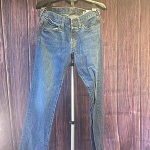Hollister Men’s Straight Leg Jeans 30x32 Blue Cotton Denim